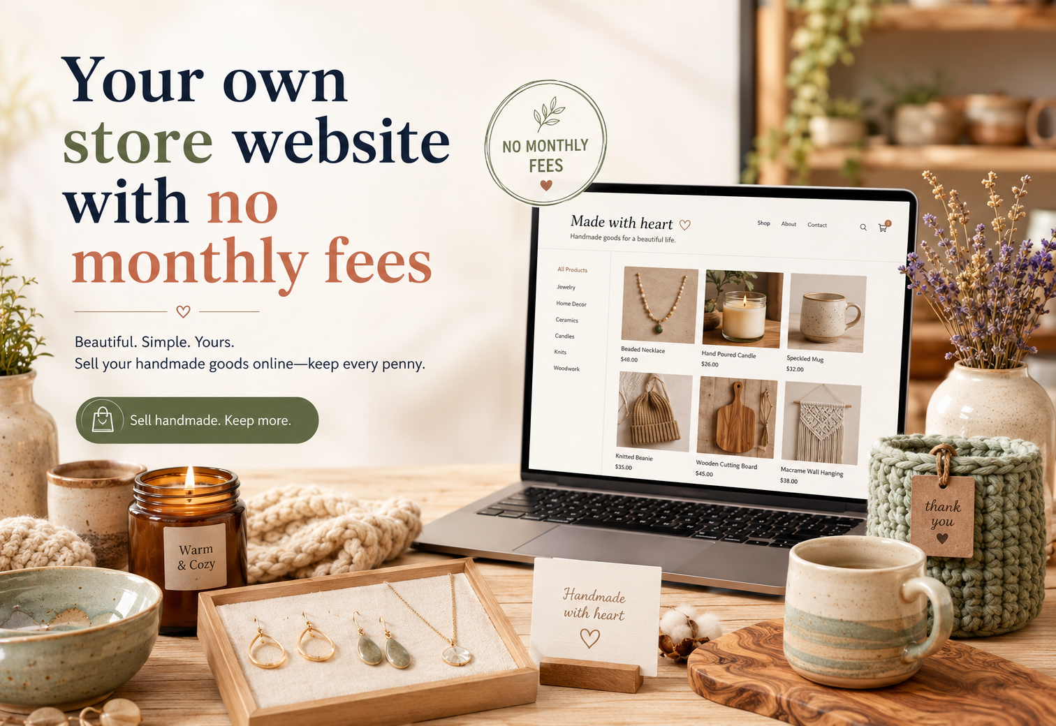 No monthly fee. Ever.